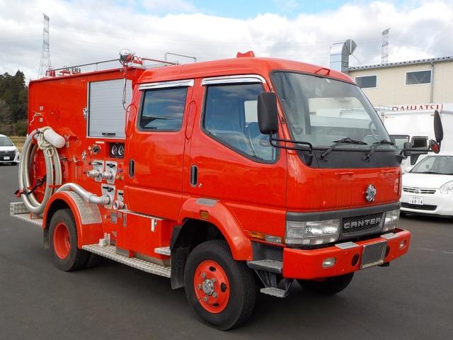 三菱 キャンター Wキャブ 消防車 4WDの画像1