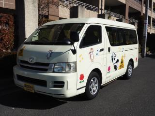 トヨタ ハイエースワゴン 幼児バス 園児バス スクールバス 乗車定員大人4名幼児16名 オートステップ 非常口 中型免許が必要ですの画像1